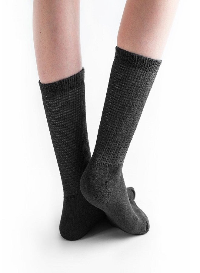 Doc Ortho Loose Fit Cotton Diabetic Socks for Men and Women, 3 Pairs, Crew - Image 3