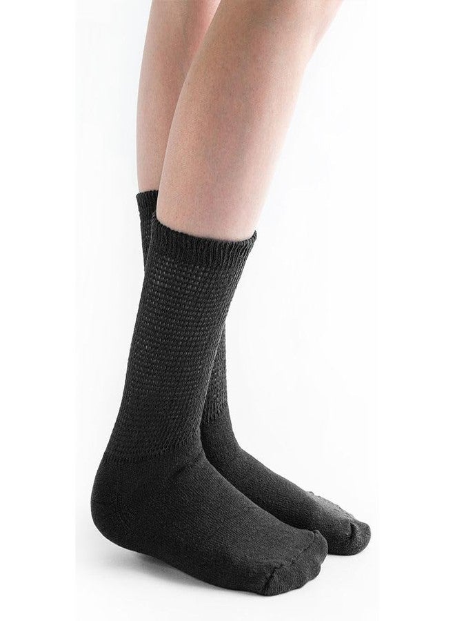Doc Ortho Loose Fit Cotton Diabetic Socks for Men and Women, 3 Pairs, Crew - Image 2