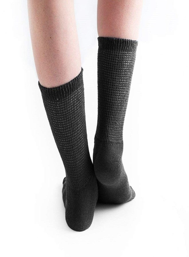 Doc Ortho Loose Fit Cotton Diabetic Socks for Men and Women, 3 Pairs, Crew - Image 4