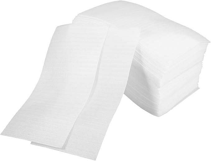 White Bubble Cushioning Packing Bags 100pcs 16x8.5x0.2cm for Fragile Items Safe Shipping - Image 1