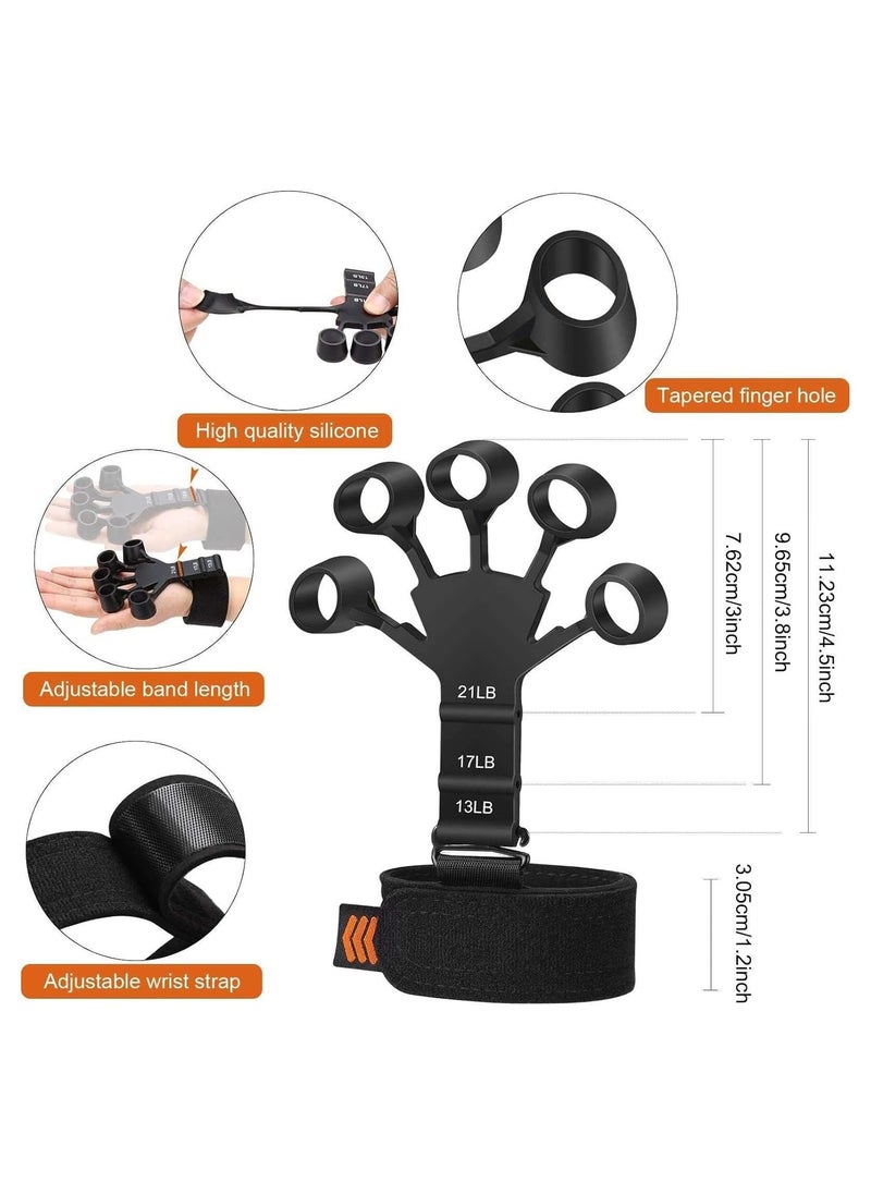 Generic - Hand Grip Strengthening Tool - Adjustable Finger Extension and Exercise Tool Suitable for Rock Climbing, Hand Therapy Sessions, and for Arthritis and Carpal Tunnel Pain Relief - Image 1