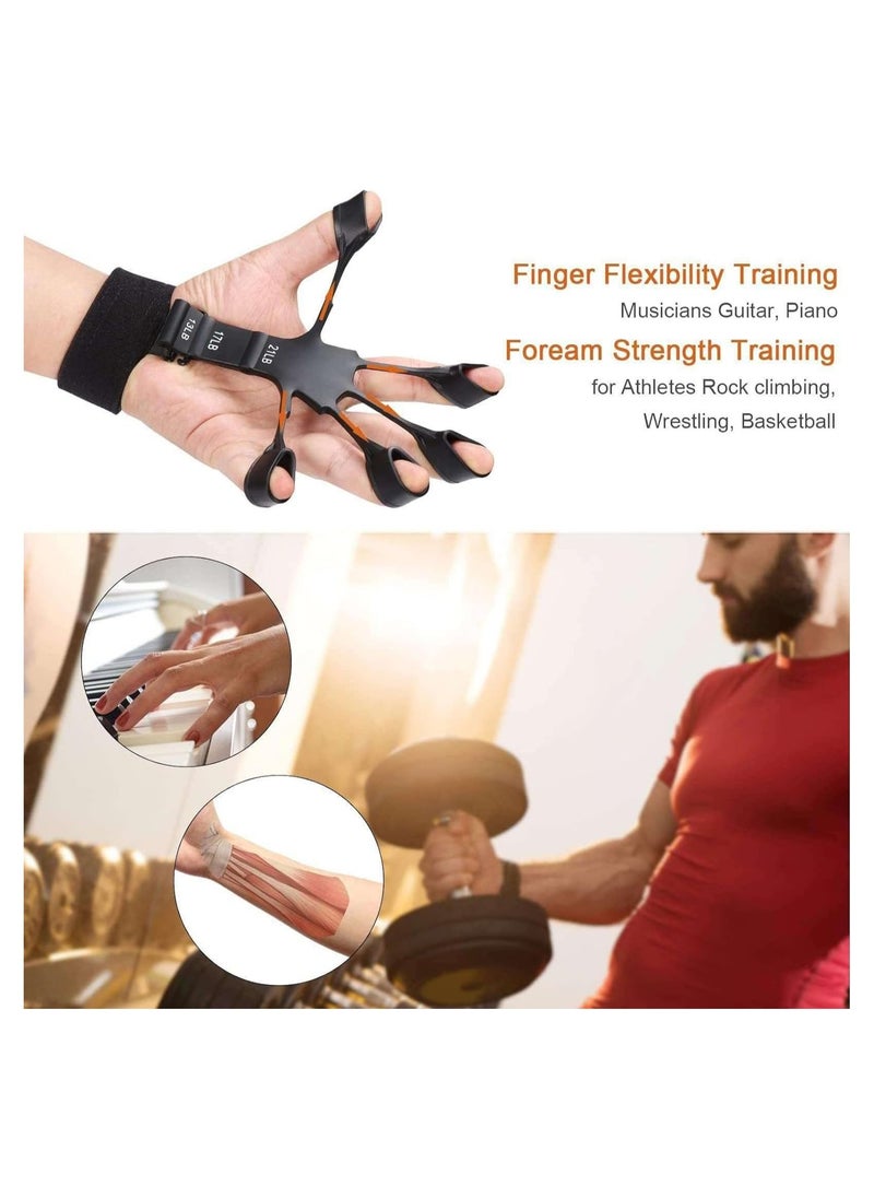 Generic - Hand Grip Strengthening Tool - Adjustable Finger Extension and Exercise Tool Suitable for Rock Climbing, Hand Therapy Sessions, and for Arthritis and Carpal Tunnel Pain Relief - Image 1