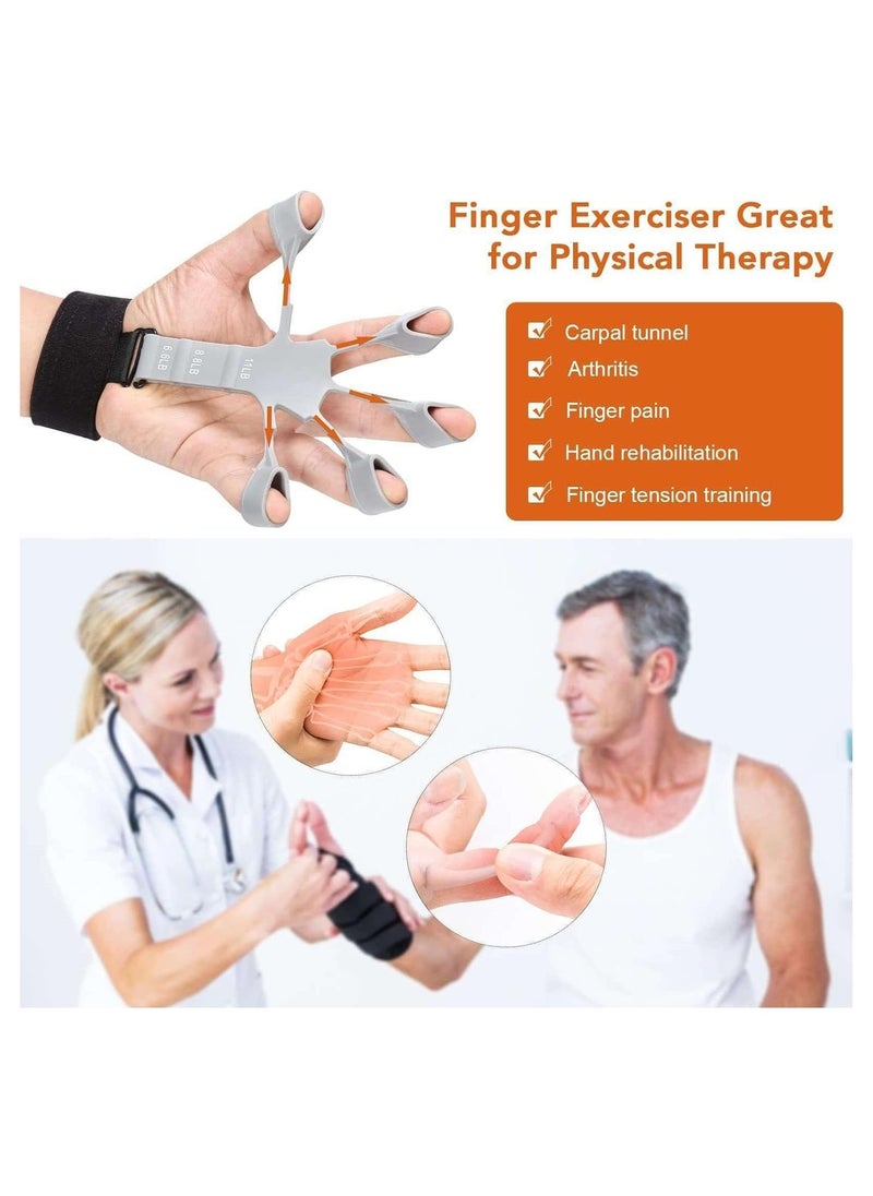 Generic - Hand Grip Strengthening Tool - Adjustable Finger Extension and Exercise Tool Suitable for Rock Climbing, Hand Therapy Sessions, and for Arthritis and Carpal Tunnel Pain Relief - Image 1