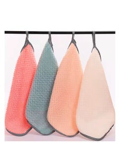 Y&D 10-Piece Kitchen Daily Dish Towel Cloth Rose 25x25cm  - Image 1