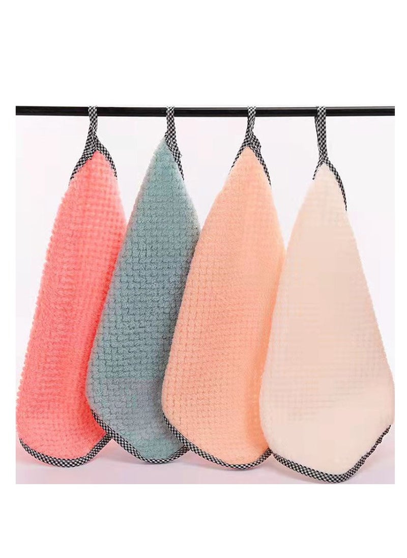 Y&D 10-Piece Kitchen Daily Dish Towel Cloth Rose 25x25cm  - Image 1