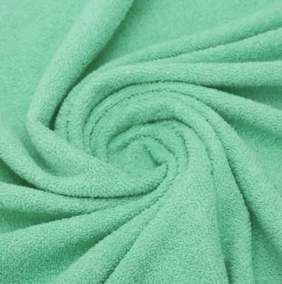 TIQH 100% Organic Pure Cotton 400 GSM Highly Absorbent & Quick Dry Bath Towel Set of 1 (30x60 Inches, Green) - Image 3