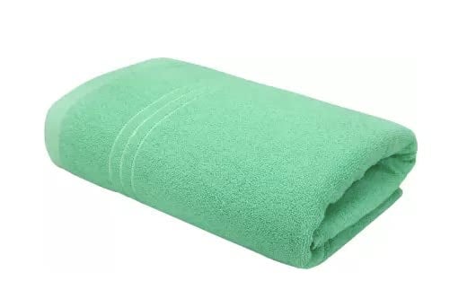TIQH 100% Organic Pure Cotton 400 GSM Highly Absorbent & Quick Dry Bath Towel Set of 1 (30x60 Inches, Green) - Image 2