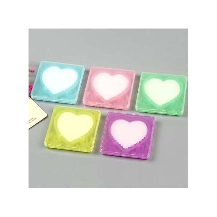 Heart Shape Portable Soap Sheets - Sterilization - 20 Sheets - Colors Random (6) - Image 1