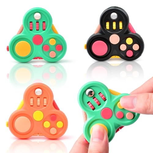 Yrissmiss Fidget Toys for Adults3PCS Fidget Pad Easter Basket Stuffers for Boys GirlsSensory Toys Stress Relief Cube Clicker ControllerADHD Autism Fidget Spinner for Office Desk Travel Games - Image 1
