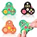 Yrissmiss Fidget Toys for Adults3PCS Fidget Pad Easter Basket Stuffers for Boys GirlsSensory Toys Stress Relief Cube Clicker ControllerADHD Autism Fidget Spinner for Office Desk Travel Games - Image 3