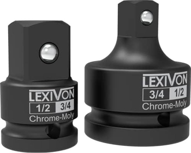 LEXIVON محول صدمات مقاس 3/4 بوصة، أنثى 3/4 بوصة × ذكر 1/2 بوصة مخفض | فولاذ سبائك الكروم والموليبدينوم، مصمم بالكامل للصدمات (LX-402) - Image 3