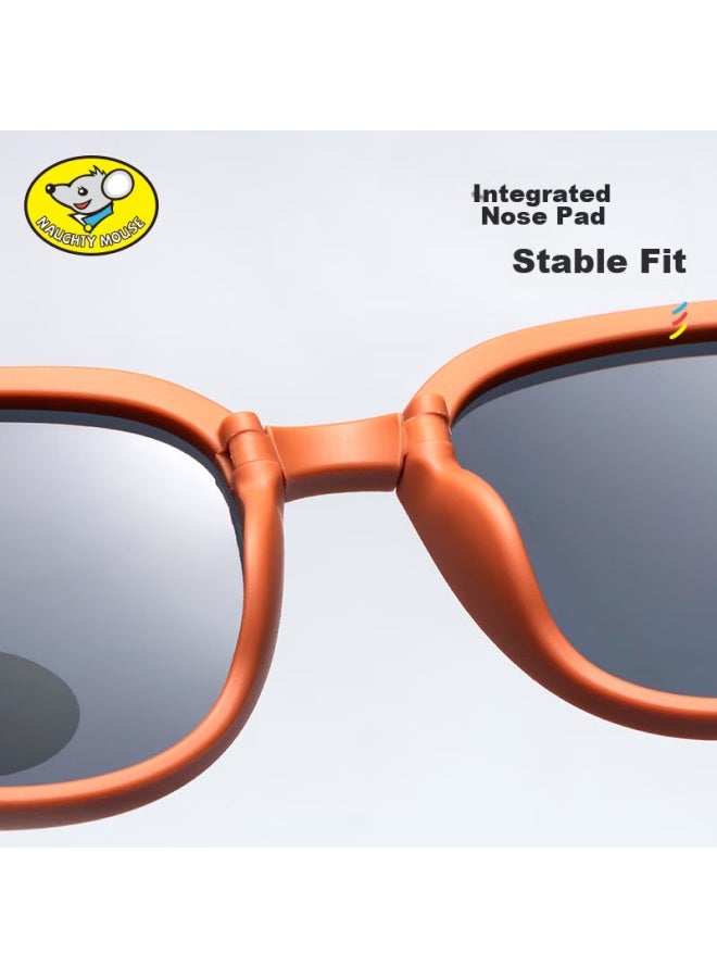 Naughty Mouse Wanpimao [ages 6-14] Children's Foldable Polarized Sunglasses, Sun Protection, Anti-glare, Uv Protection For Boys And Girls - Image 1