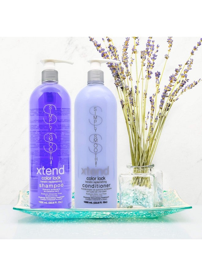 SIMPLY SMOOTH Xtend Keratin Replenishing Color Lock Conditioner Slows Color Fade & Prolongs Hair Color Service Gently Clean & Protect Your Hair Color Sodium Chloride Free 33.8 Fl Oz - Image 5