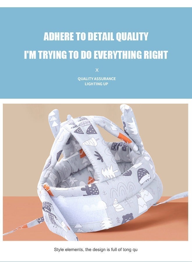 Aissiora Baby Helmet for Crawling Walking Adjustable Baby Anti-Fall Head Protection Cushion Pillow Toddler Infant Cap Bumper Bonnet Child Protective Head Guard Hat for Playing - Image 4