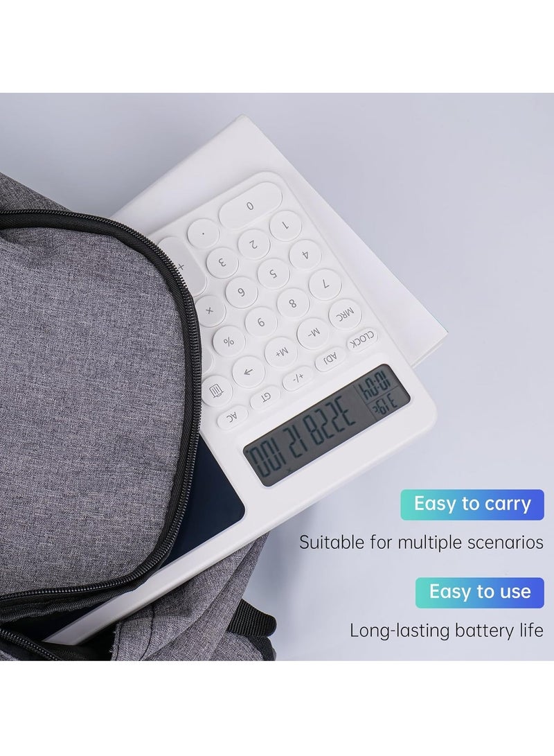 2 in 1 Foldable Scientific Calculator with Notepad Stand - LCD Display, on Battery, Storage Pen - Ideal for Students and Office Use - Image 5