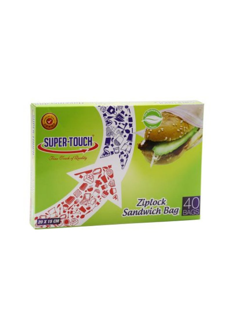 Super Touch Oxo Bio- Zipper Samoon Bags 20 X 15 Cm