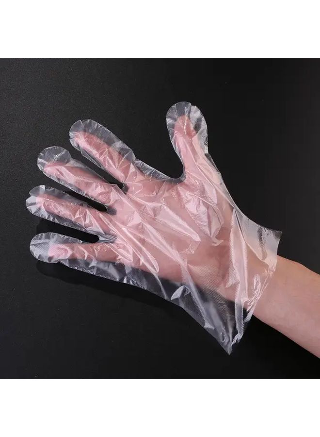 300300 Pieces or 600 Pieces Disposable Plastic Gloves 1 Pack Of 300 Tablets Transparent Durable Comfortable For Kitchen Bathroom Household Cleaning Dishwashing Hair Dyeing - Image 5