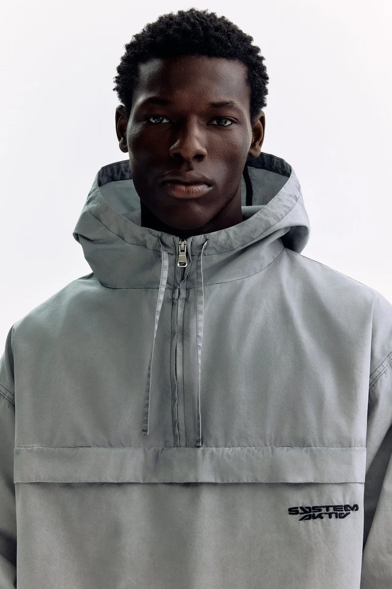 H&M Loose Fit Cotton Popover jacket