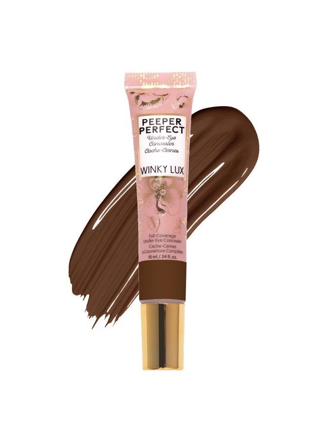 Winky Lux Peeper Perfect Under Eye Concealer, Makeup & Eye Brightener, Full Coverage Concealer for Dark Circles, Color Corrector & Eye Primer, With Collagen, Hyaluronic Acid & Vitamin E (Rich)  - Image 1