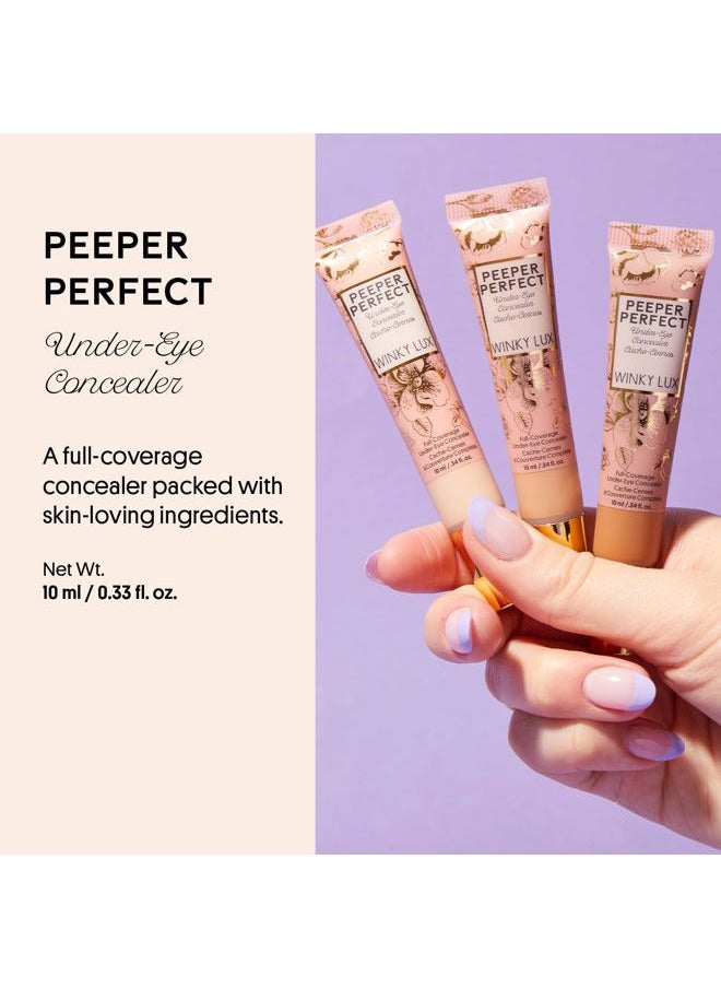 Winky Lux Peeper Perfect Under Eye Concealer, Makeup & Eye Brightener, Full Coverage Concealer for Dark Circles, Color Corrector & Eye Primer, With Collagen, Hyaluronic Acid & Vitamin E (Rich)  - Image 2