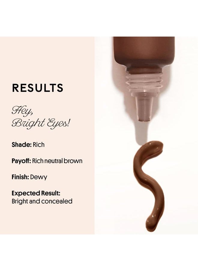 Winky Lux Peeper Perfect Under Eye Concealer, Makeup & Eye Brightener, Full Coverage Concealer for Dark Circles, Color Corrector & Eye Primer, With Collagen, Hyaluronic Acid & Vitamin E (Rich)  - Image 4