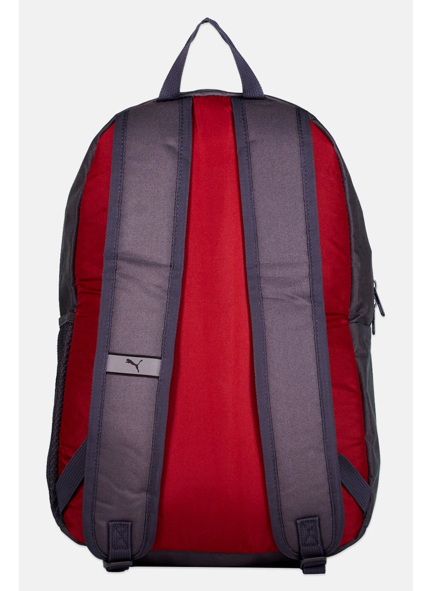 PUMA Men Brand Logo Backpack 44 H x 29 L x 13 W cm, Grey/Red  - Image 2