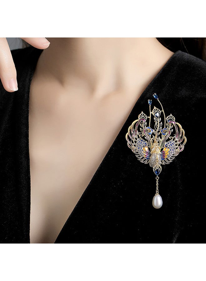 إيطالينا بروش Spring Phoenix، نسائي فاخر راقٍ، إحساس راقٍ، إكسسوار زهرة صدر البروش - Image 2