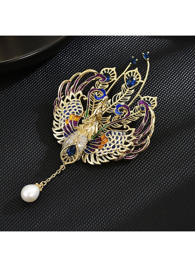 إيطالينا بروش Spring Phoenix، نسائي فاخر راقٍ، إحساس راقٍ، إكسسوار زهرة صدر البروش - Image 5