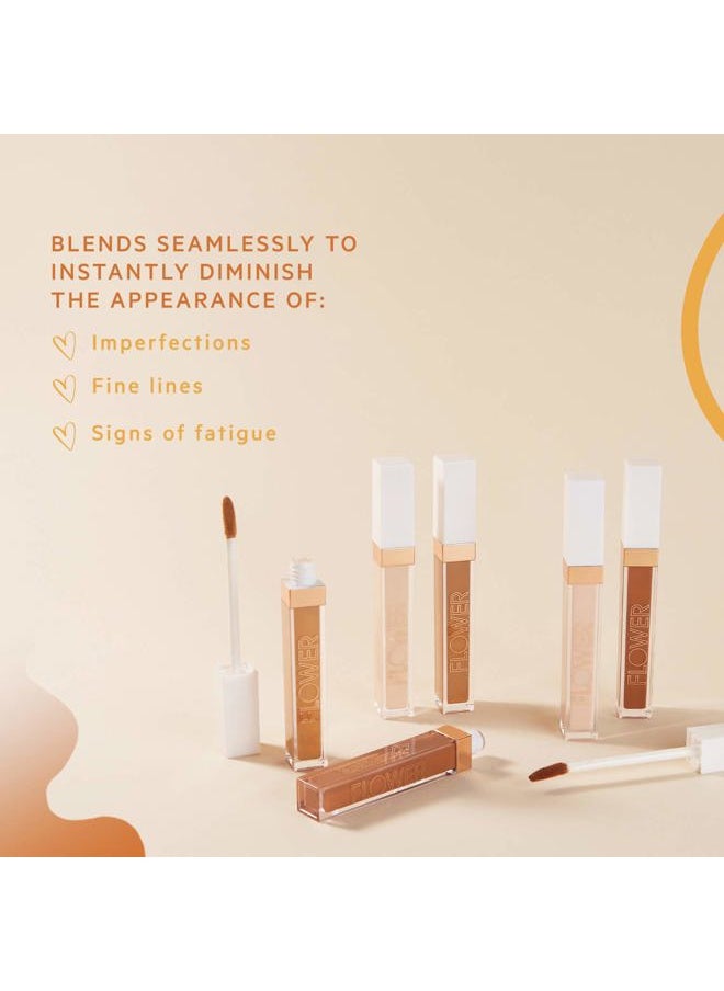 Flower Beauty - By Drew Barrymore Light Illusion Full Coverage Concealer - Diffuse Dark Under Eye Circles + Blurs Blemishes - Weightless Formula + Crease Proof Makeup (Medium Honey) - Image 1