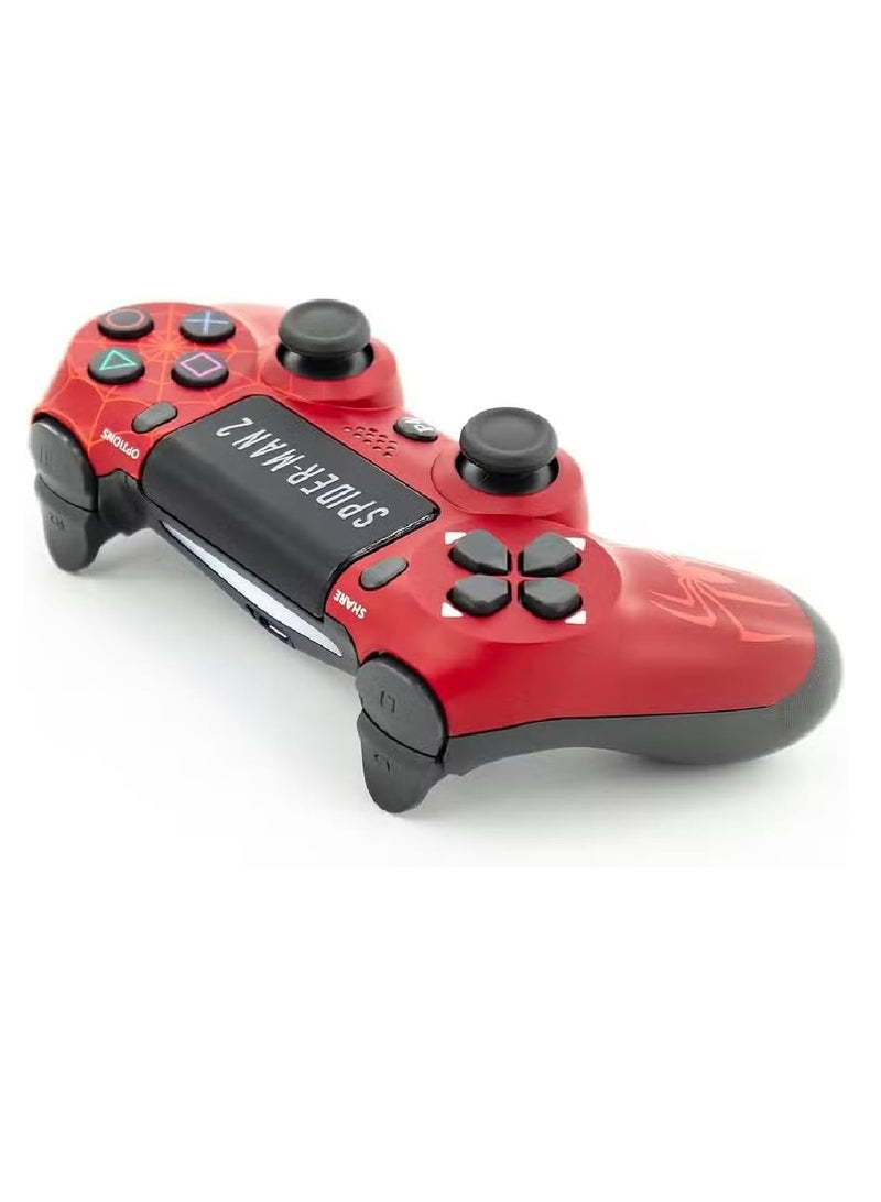 LIXES Wireless Controller for PS4 - DualShock 4 with Ergonomic Design & Advanced Features, Double-Motor Vibration for Enhanced Gameplay - red  - Image 2