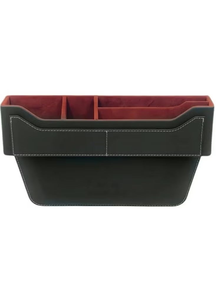 Light Luxury Car Seat Seam Storage Box Premium Leather, Large Capacity, Easy Installation, Multifunctional Design - Image 4