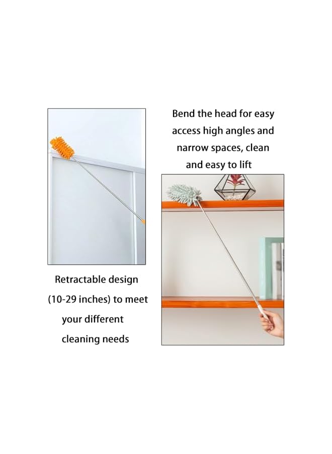promass Extendable Microfiber Duster with Replaceable Head - Hand Washable, Detachable Pole - Ideal for Office, Car, Furniture, and More - Image 3