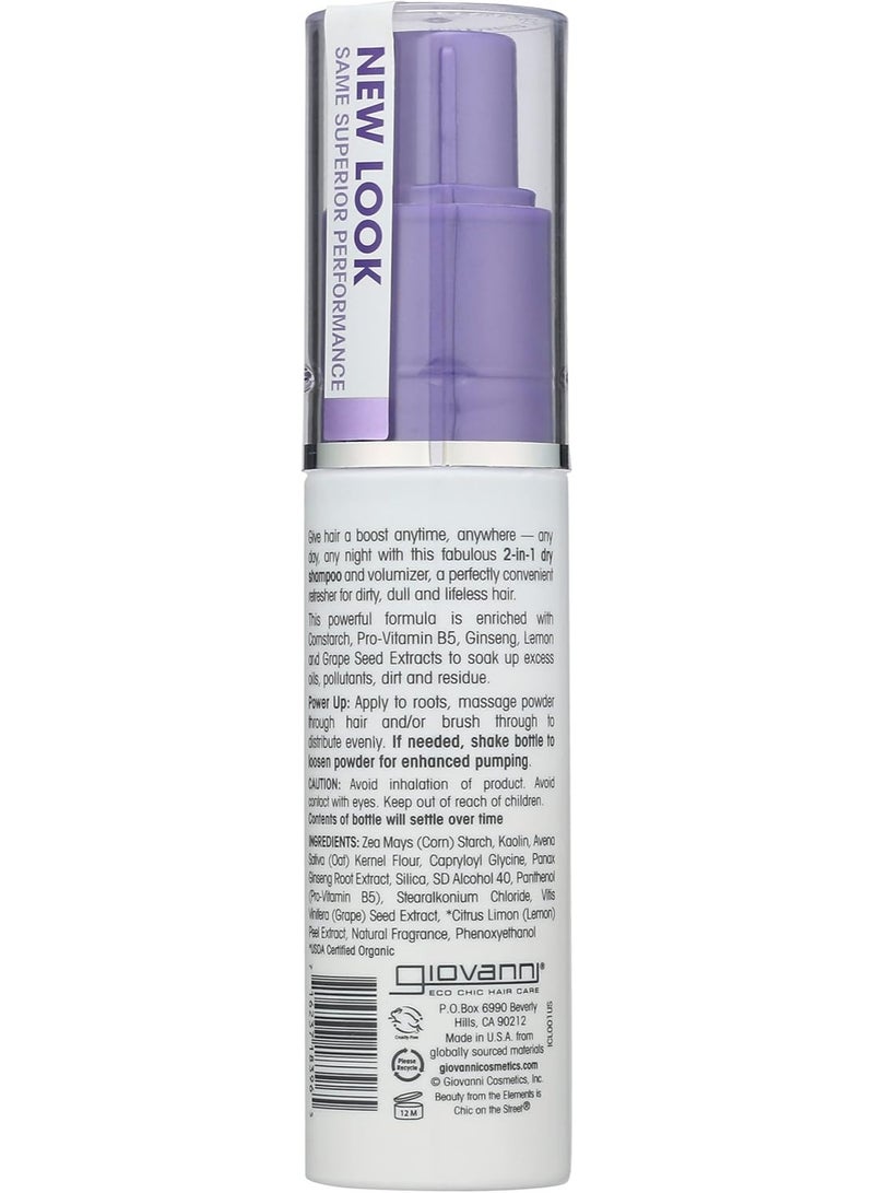 Giovanni 2 Chic Giovanni Powder Power Dry Shampoo | 2-In-1 Power Shampoo & Instant Volumizer 38gm - Image 2