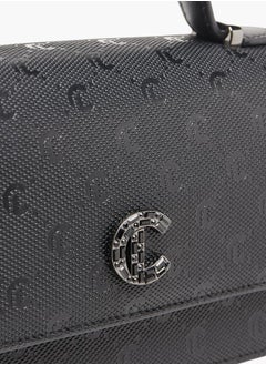 Le Confort Women Monogram Detail Crossbody Bag with Detachable Strap and Magnetic Closure Ramadan Collection  - Image 4