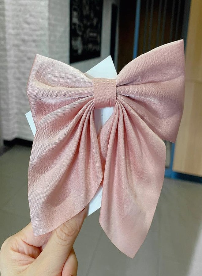 CHIROGRAPHY مجموعة شيروغرافي الفاخرة للنساء، 6 قطع، مشابك، فيونكات شعر من الساتان الحريري للفتيات، شرائط شعر متعددة الألوان، مشابك فيونكات لطيفة للنساء، هدايا إكسسوارات | لون عشوائي - Image 5