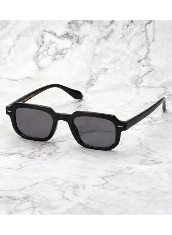 Explicit Poets Explicit Poets Unisex EDDIE Black - Gray Stylish Sunglasses, 48EP5