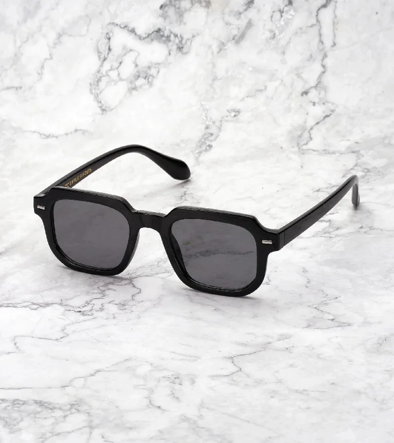 Explicit Poets Explicit Poets Unisex EDDIE Black - Gray Stylish Sunglasses, 48EP5