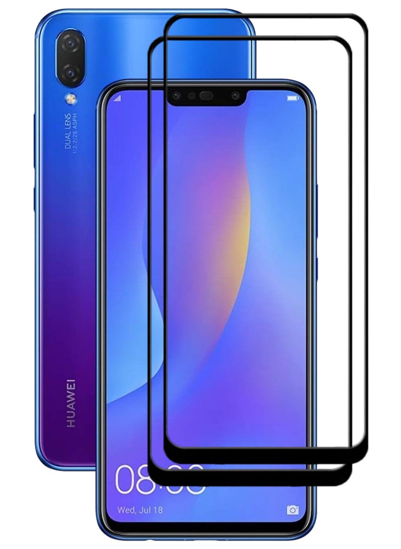 ACLIX 2 Pieces Antistatic ESD Dustproof Premium Quality High Definition Tempered Glass Screen Protector Designed For Huawei nova 3i - Image 1