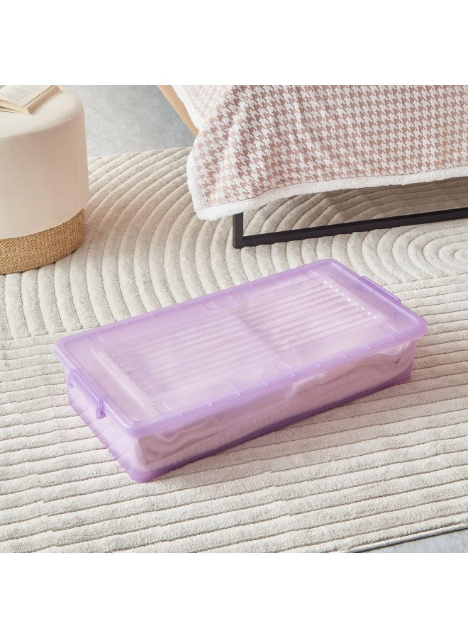 Home Box Rolling Underbed Storage Box with Wheel and Lid 35 L - Image 2