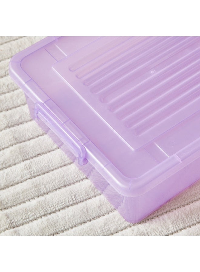 Home Box Rolling Underbed Storage Box with Wheel and Lid 35 L - Image 5