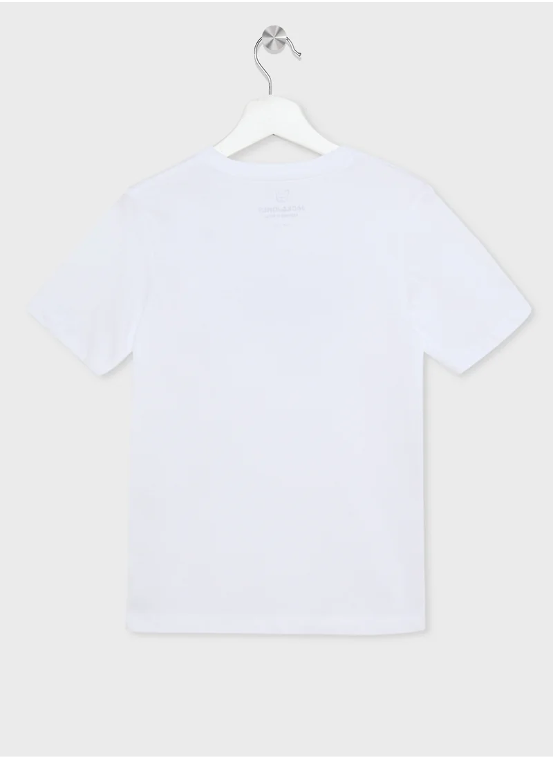 Jack & Jones Junior Kids Logo Crew Neck T-Shirts