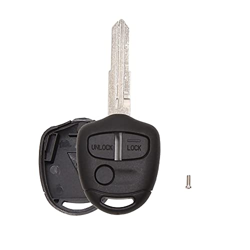 uxcell New 3 Buttons Blank Key Fob Remote Control Case Shell Replacement for Mitsubishi Lancer Outlander Colt EVO Mirage Grandis Shogun Galant - Image 1