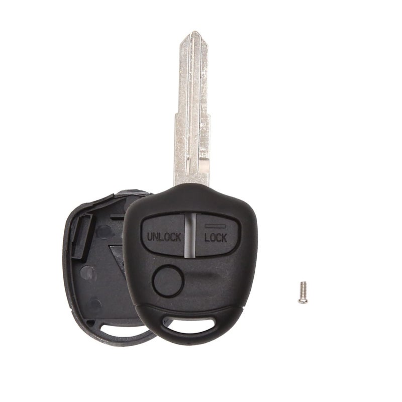 uxcell New 3 Buttons Blank Key Fob Remote Control Case Shell Replacement for Mitsubishi Lancer Outlander Colt EVO Mirage Grandis Shogun Galant - Image 2