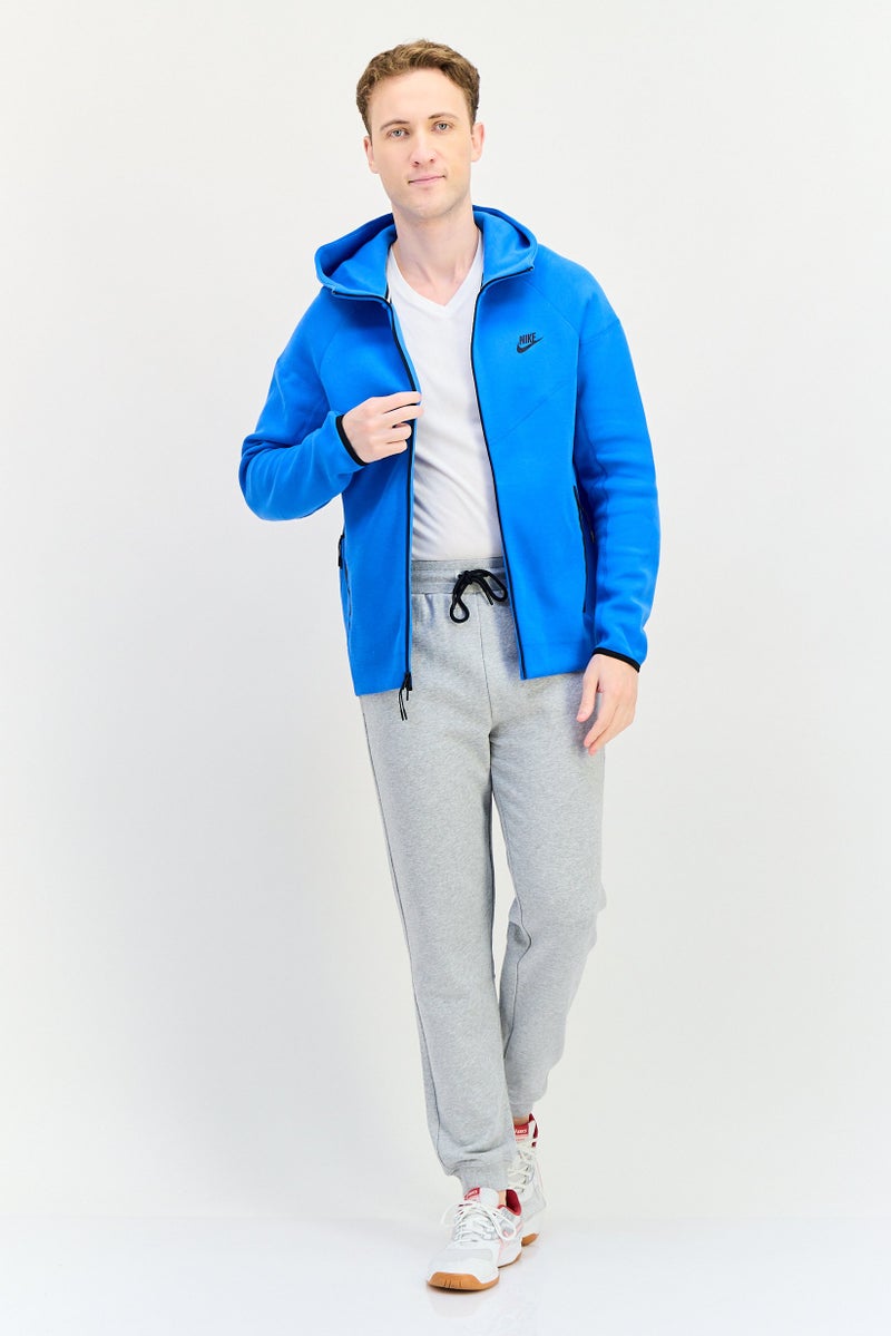 Nike جاكيت رياضي للرجال بأكمام طويلة مناسب للجري، أزرق - Image 2