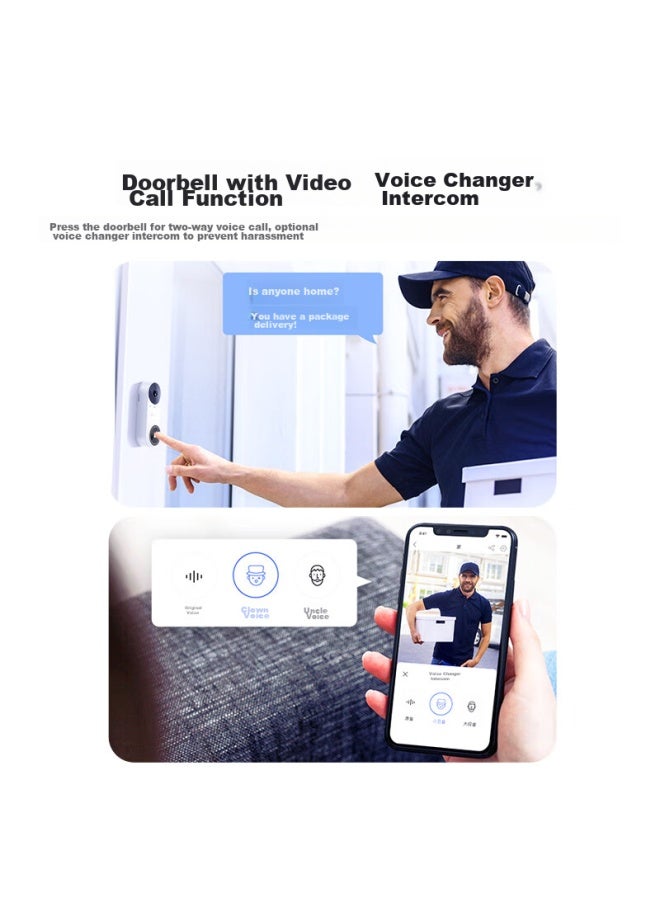EZVIZ Cp3 Pro Smart Doorbell, Gray, 2K Extended Battery Version, 3 Million Ultra-Clear Camera, Pir Detection Alarm, Peephole Doorbell, Remote Video Calls - Image 5