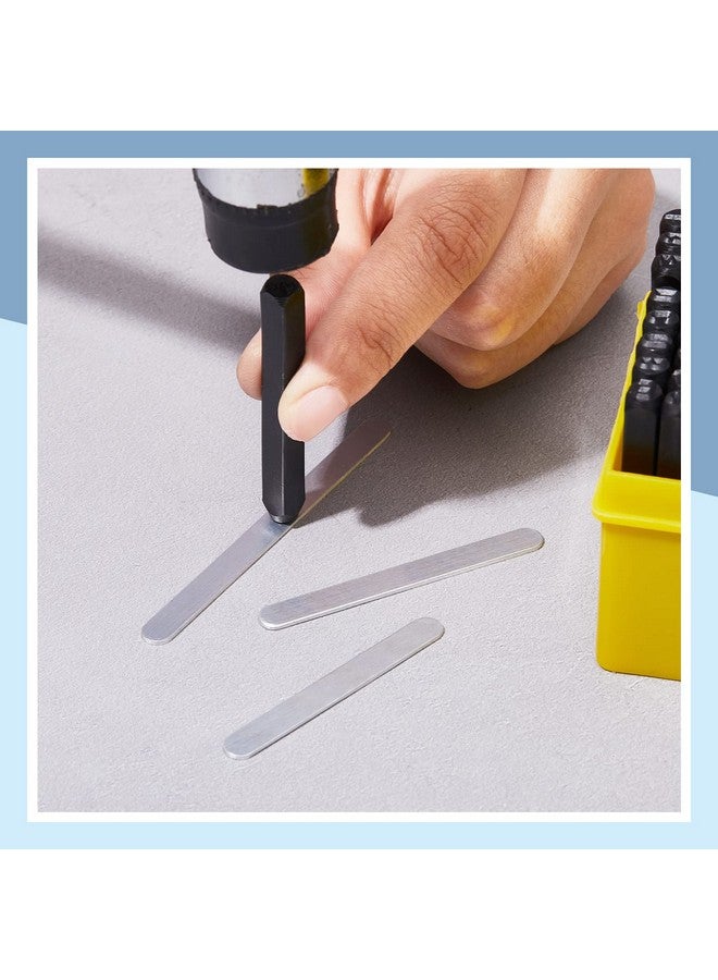 Shimeyao 36 Pack Aluminum Flat Ring Blanks Metal Stamping Blanks Ring Metal Strips Metal Stamping Supplies Jewelry Blanks For Diy Jewelry With Deburred Edge Ring Size 46 79 810 (Silver) - Image 5