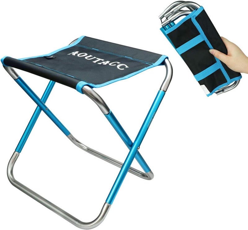 Aoutacc Ultralight Portable Folding Camping Stool for Outdoor Fishing Hiking Backpacking Travelling(XL:13"x14"x15";Large:11.8"x11"x11.4"; Medium:8.3"x9.5"x 11") - Image 1