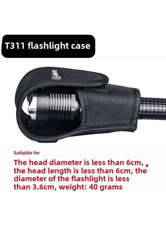 Generic Portable LED Flashlight Sleeve Storage Bag Protective Bag Waist Bag Cloth Cover Nylon Material Elastic Flashlight Sleeve Wholesale-Color:T311 - Image 1