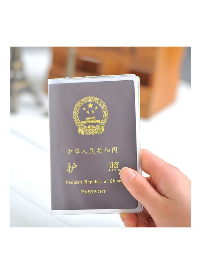 NIBEMINENT Plastic Passport Holder Clear  - Image 1