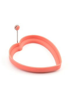 Thickened Silicone Egg Frier Creative Kitchenware Egg Mold Heart-shaped Flower Fried Egg Mold Cake Baking Mold-Color:Love (Orange)